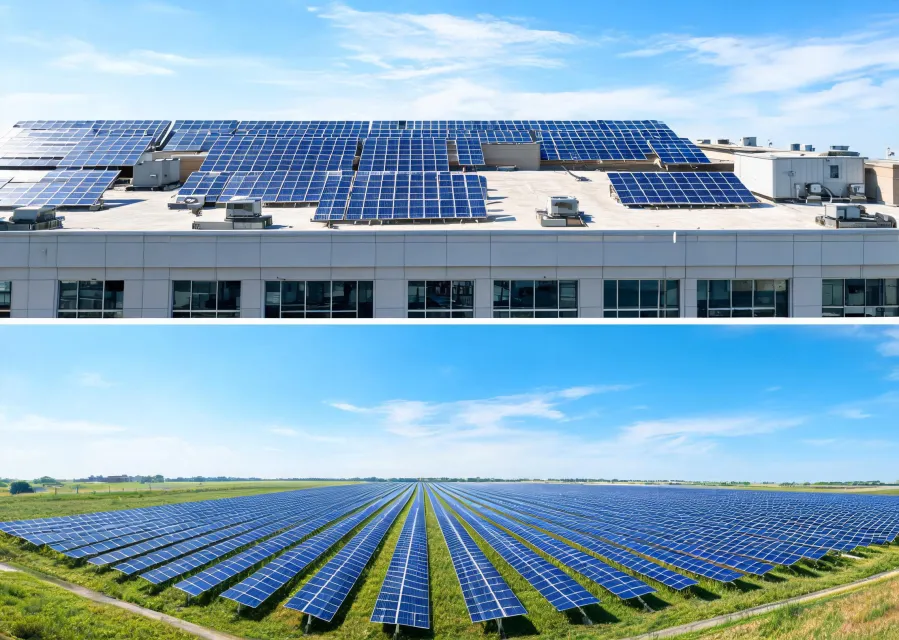 Solar PV modules across commercial and utility applications
